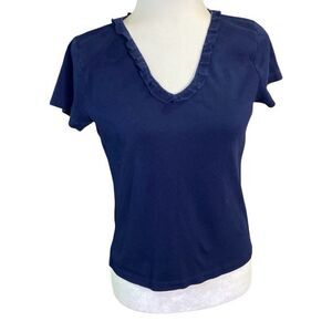 Ralph By Ralph Lauren Shirt Women's Size Large Short Sleeve Cotton Casual Preppy